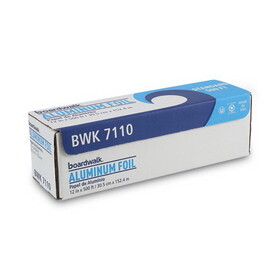 Boardwalk BWK7110 Premium Quality Aluminum Foil Roll, 12" X 500 Ft, 16 Micron Thickness, Silver