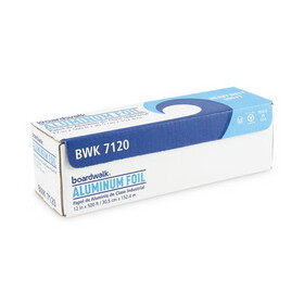 Boardwalk BWK7120 Heavy-Duty Aluminum Foil Roll, 12" X 500ft, 20 Micron Thickness, Silver