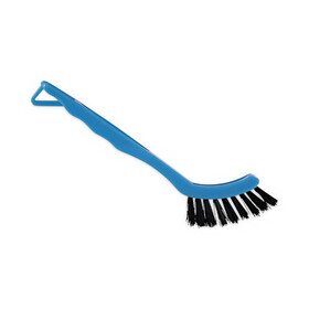 Boardwalk BWK9008 Grout Brush, Black Nylon Bristles, 8.13" Blue Plastic Handle