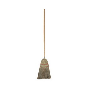 UNISAN BWK926CEA Parlor Broom, Corn Fiber Bristles, 42" Wood Handle, Natural