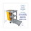Boardwalk 3485204 Janitor's Cart, Three-Shelf, 22w x 44d x 38h, Gray, Price/EA
