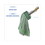 Boardwalk BWKMWTMGCT Microfiber Looped-End Wet Mop Heads, Medium, Green, 12/Carton, Price/CT