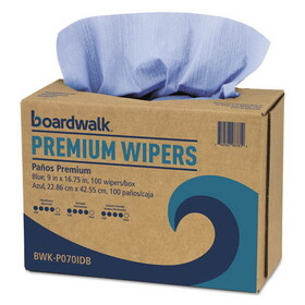 Boardwalk BWKP070IDB Hydrospun Wipers, Blue, 9 X 16 3/4, 1000/carton
