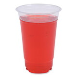Boardwalk BWKPET20 Clear Plastic Cold Cups, 20 oz, PET, 50 Cups/Sleeve, 20 Sleeves/Carton