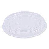Boardwalk BWKPRTLID2 Souffle/Portion Cup Lids, Fits 1.5 oz and 2 oz Portion Cups, Clear, 2,500/Carton