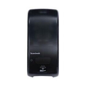 Boardwalk SH900SBBW Rely Hybrid Liquid Soap & Hand Sanitizer Dispenser, 900mL, Black, 12"x5.5"x4"