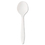 Boardwalk BWKSOUPSPOON Mediumweight Polypropylene Cutlery, Soup Spoon, White, 1000/carton, Price/CT