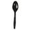 Boardwalk BWKSPOONHWBLA Heavyweight Polystyrene Cutlery, Teaspoon, Black, 1000/carton, Price/CT
