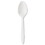 Boardwalk BWKSPOONMWPP Mediumweight Polypropylene Cutlery, Teaspoon, White, 1000/carton, Price/CT