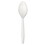 Boardwalk BWKSPOONMWPSCT Mediumweight Polystyrene Cutlery, Teaspoon, White, 10 Boxes of 100/Carton, Price/CT
