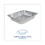 Boardwalk BWKSTEAMHFDP Aluminum Steam Table Pans, Half-Size Deep, 400 Gauge, 2.56" Deep, 10.38 x 12.75, 100/Carton, Price/CT