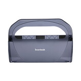 Boardwalk TS510SBBW Toilet Seat Cover Dispenser, Plastic, 17 1/4 x 3 1/8 x 11 3/4, Smoke Black