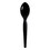 Boardwalk BWKTSHWPSBIW Heavyweight Wrapped Polystyrene Cutlery, Teaspoon, Black, 1,000/Carton, Price/CT