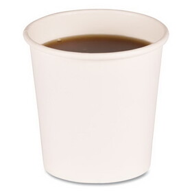 Boardwalk BWKWHT4HCUP Paper Hot Cups, 4 oz, White, 50 Cups/Sleeve, 20 Sleeves/Carton