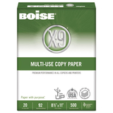 Boise CASOX9001JR X-9 Multi-Use Copy Paper, 92 Bright, 20lb, 8-1/2 X 11, White, 2500 Sheets/carton