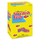 Swedish Fish CDB43146 Grab-And-Go Candy Snacks In Reception Box, 240-Pieces/box