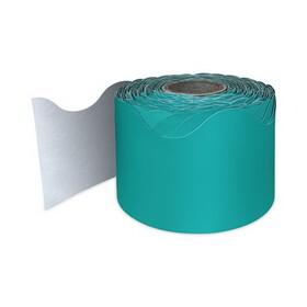 Carson-Dellosa Education CDP108471 Rolled Scalloped Borders, 2.25" x 65 ft, Teal