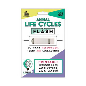 Carson-Dellosa Education CDP109567 In a Flash USB, Animal Lifestyles, Ages 5-8, 225 Pages