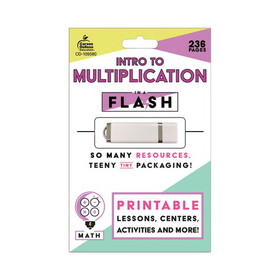 Carson-Dellosa Education CDP109580 In a Flash USB, Intro to Multiplication, Ages 7-9, 236 Pages