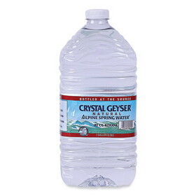 Crystal Geyser 12514 Alpine Spring Water, 1 Gal Bottle, 6/Case