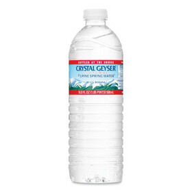 Crystal Geyser 35001 W/DEP Natural Alpine Spring Water, 16.9 oz Bottle, 35/Carton