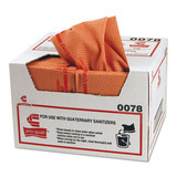 Chix CHI0078 Pro-Quat Fresh Guy Food Service Towels, Heavy Duty, 12.5 x 17, Red, 150/Carton