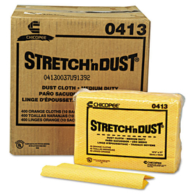 Chix CHI0413 Stretch 'n Dust Cloths, 12.6 x 17, Yellow, 40/Pack, 10 Packs/Carton