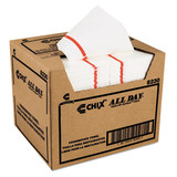 Chix CHI8230 Foodservice Towels, 1-Ply, 12.25 x 21, White/Red Stripe, 200/Carton