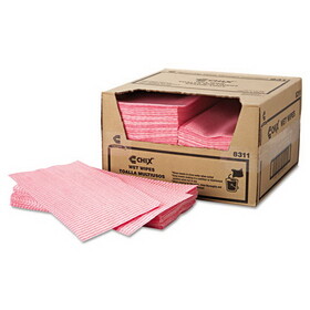 Chix CHI8311 Wet Wipes, 11.5 x 24, White/Pink, 200/Carton