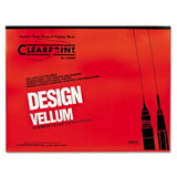 Clearprint CLE10001422 Design Vellum Paper, 16 lb Bristol Weight, 18 x 24, Translucent White, 50/Pad