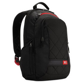 Case Logic 3201265 Diamond 14" Backpack, 6.3" x 13.4" x 17.3", Black