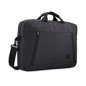 Case Logic CLG3204653 Huxton 15.6" Laptop Attache, Fits Devices Up to 15.6", Polyester, 16.3 x 2.8 x 12.4, Black
