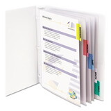 C-LINE PRODUCTS, INC CLI05550 Sheet Protectors With Index Tabs, Assorted Color Tabs, 2
