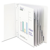 C-Line CLI05557 Sheet Protectors With Index Tabs, Heavy, Clear Tabs, 2