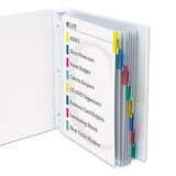 C-Line CLI05580 Sheet Protectors With Index Tabs, Assorted Color Tabs, 2