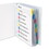 C-Line CLI05580 Sheet Protectors With Index Tabs, Assorted Color Tabs, 2", 11 X 8 1/2, 8/st, Price/ST