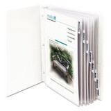 C-Line CLI05587 Sheet Protectors With Index Tabs, Clear Tabs, 2