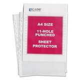 C-LINE PRODUCTS, INC CLI08037 Standard Weight Poly Sheet Protector, Clear, 2