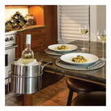 C-Line CLI20014 Wine By Your Side, Steel Frame/Red Wine Adapter/Ice Bucket, 161.06 cu in, Stainless Steel
