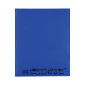 C-Line CLI32005 Classroom Connector Folders, 11 x 8.5, Blue, 25/Box