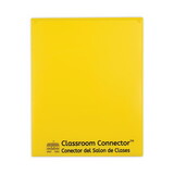 C-Line CLI32006 Classroom Connector Folders, 11 x 8.5, Yellow, 25/Box