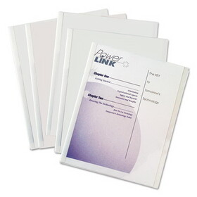 C-LINE PRODUCTS, INC CLI32457 Report Covers With Binding Bars, Economy Vinyl, Clear, 8 1/2 X 11, 50/bx
