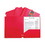 C-Line CLI33934BX Two-Pocket Heavyweight Poly Portfolio Folder, 3-Hole Punch, 11 x 8.5, Red, 25/Box, Price/BX