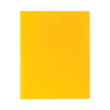 C-Line CLI33956BX Two-Pocket Heavyweight Poly Portfolio Folder, 11 x 8.5, Yellow, 25/Box