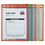 C-Line 43910 Stitched Shop Ticket Holders, Neon, Assorted 5 Colors, 75", 9 x 12, 25/BX, Price/BX