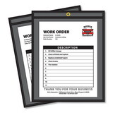 C-Line 45911 Shop Ticket Holders, Stitched, One Side Clear, 50 Sheets, 8 1/2 x 11, 25/Box