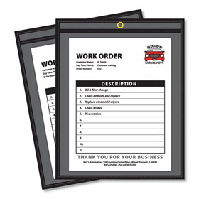 C-Line CLI45911 Shop Ticket Holders, Stitched, One Side Clear, 50 Sheets, 8.5 x 11, 25/Box