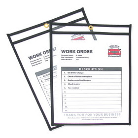 C-Line CLI46912 Shop Ticket Holders, Stitched, Both Sides Clear, 75 Sheets, 9 x 12, 25/Box