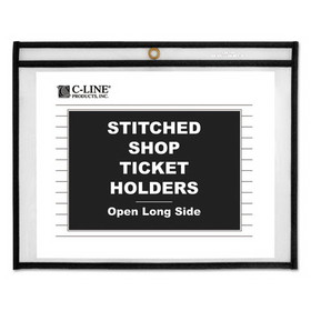 C-Line CLI49911 Shop Ticket Holders, Stitched, Sides Clear, 50 Sheets, 11 x 8.5, 25/Box