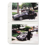 C-LINE PRODUCTS, INC CLI52572 Clear Photo Pages For Four 5 X 7 Photos, 3-Hole Punched, 11-1/4 X 8-1/8